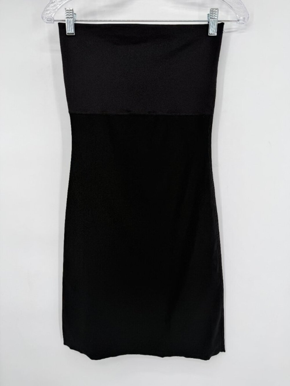 SPANX Higher Power Mid-Thigh Shaper Black High Waist Shapewear Shorts Women's M